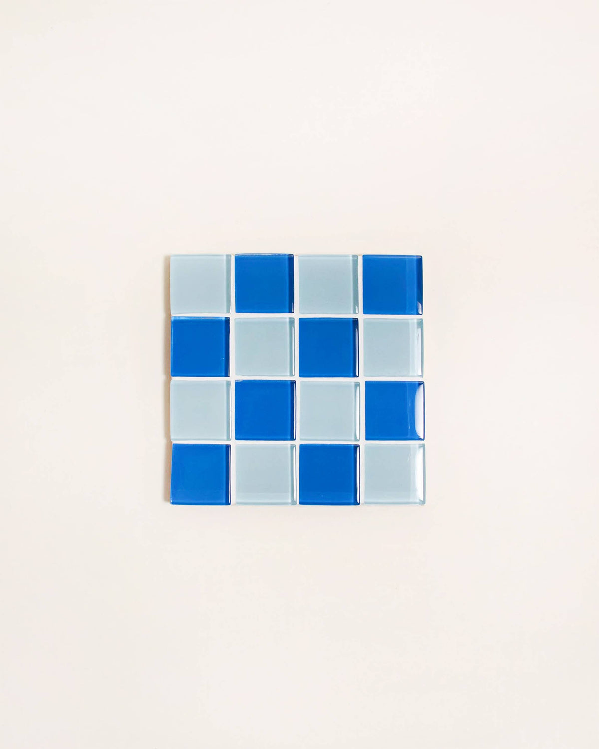 GLASS TILE COASTER - Blue Sky