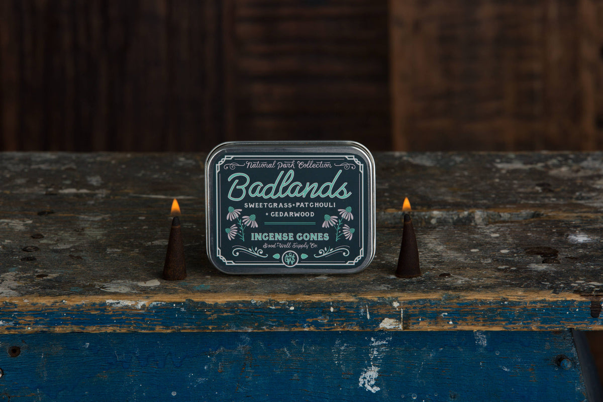 Badlands Incense - Patchouli Cedarwood + Sweetgrass