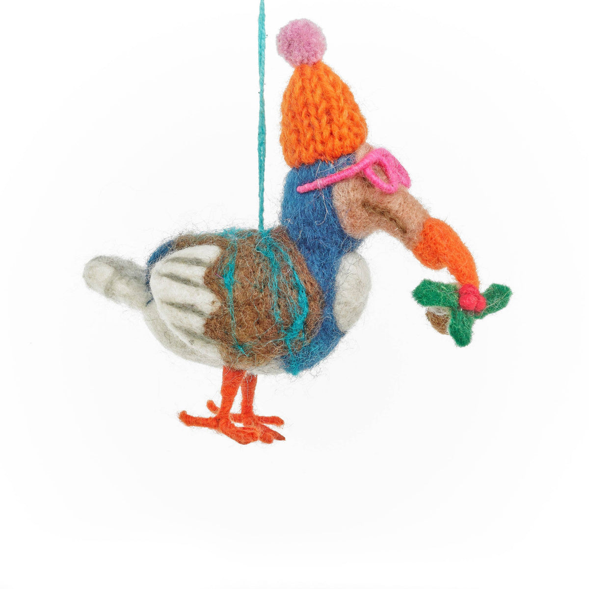 Handmade Felt: Festive Dodo Ornament