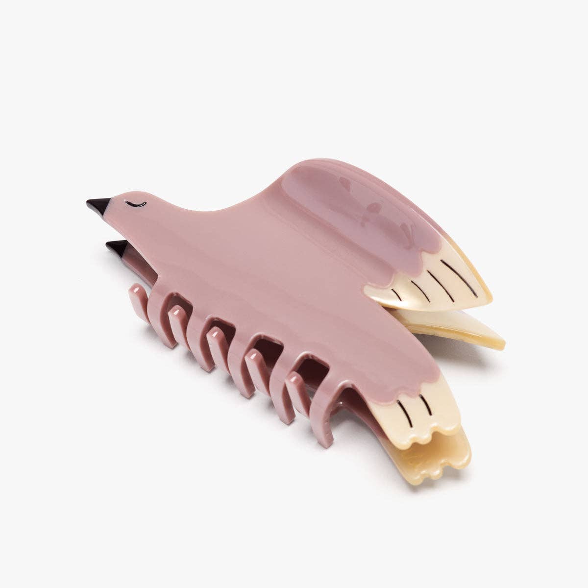 White Wing Dove Bird Women&#39;s Acetate Hair Claw Clip