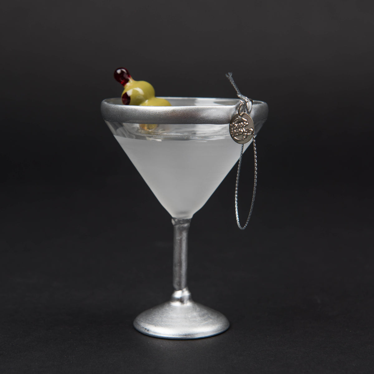 Handmade Glass: Martini Cocktail Ornament