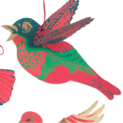 Party Birds Paper Ornaments