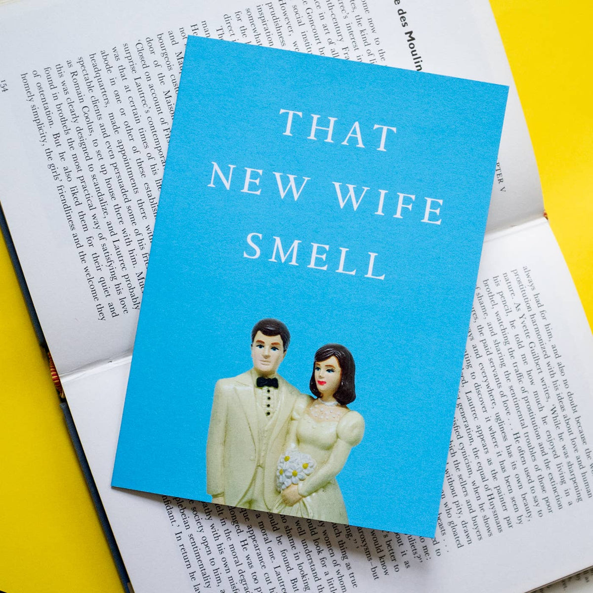 New Wife Smell Funny Wedding Card: Bio Cello