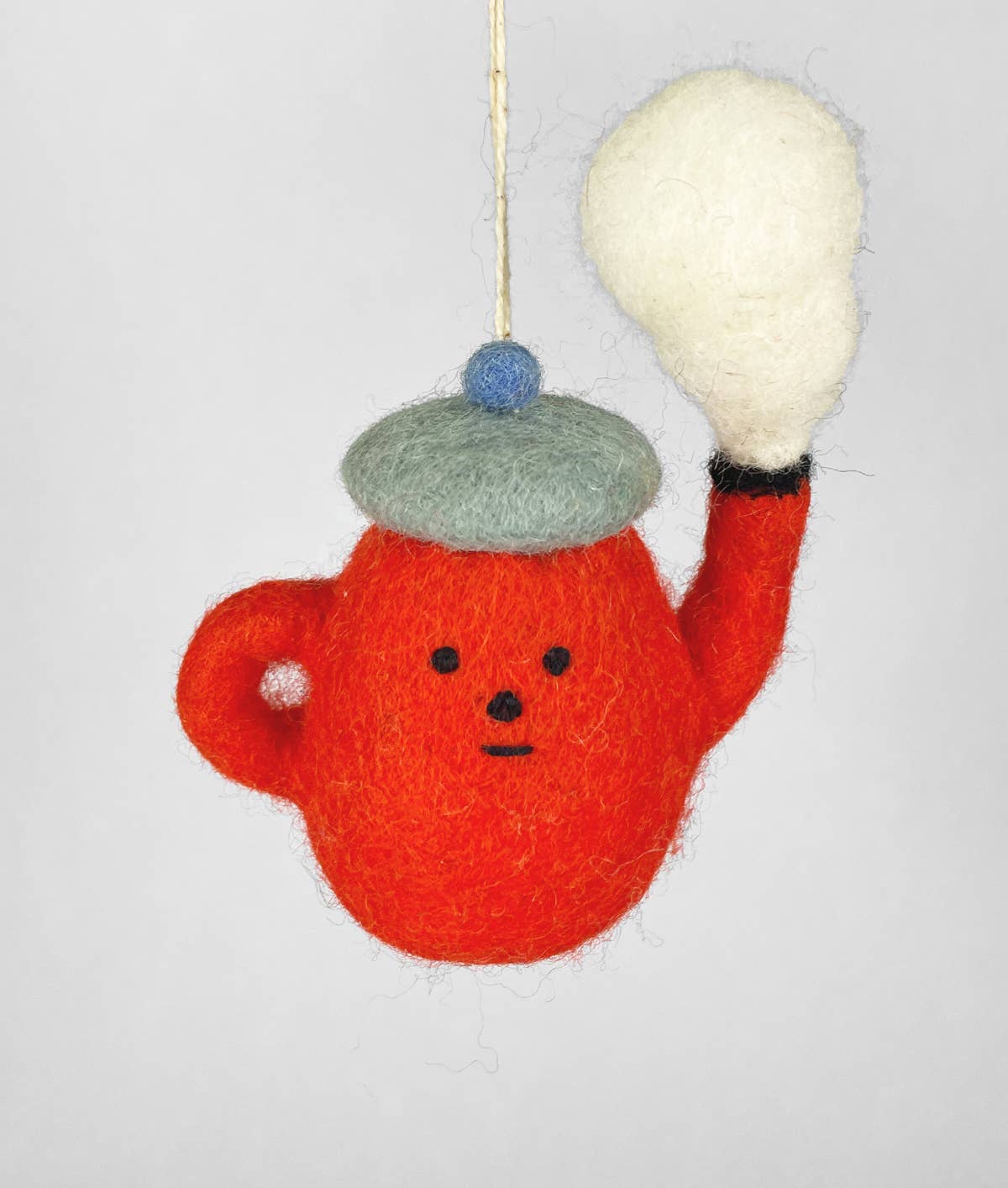 Handmade Felt:  “Teapot” Ornament