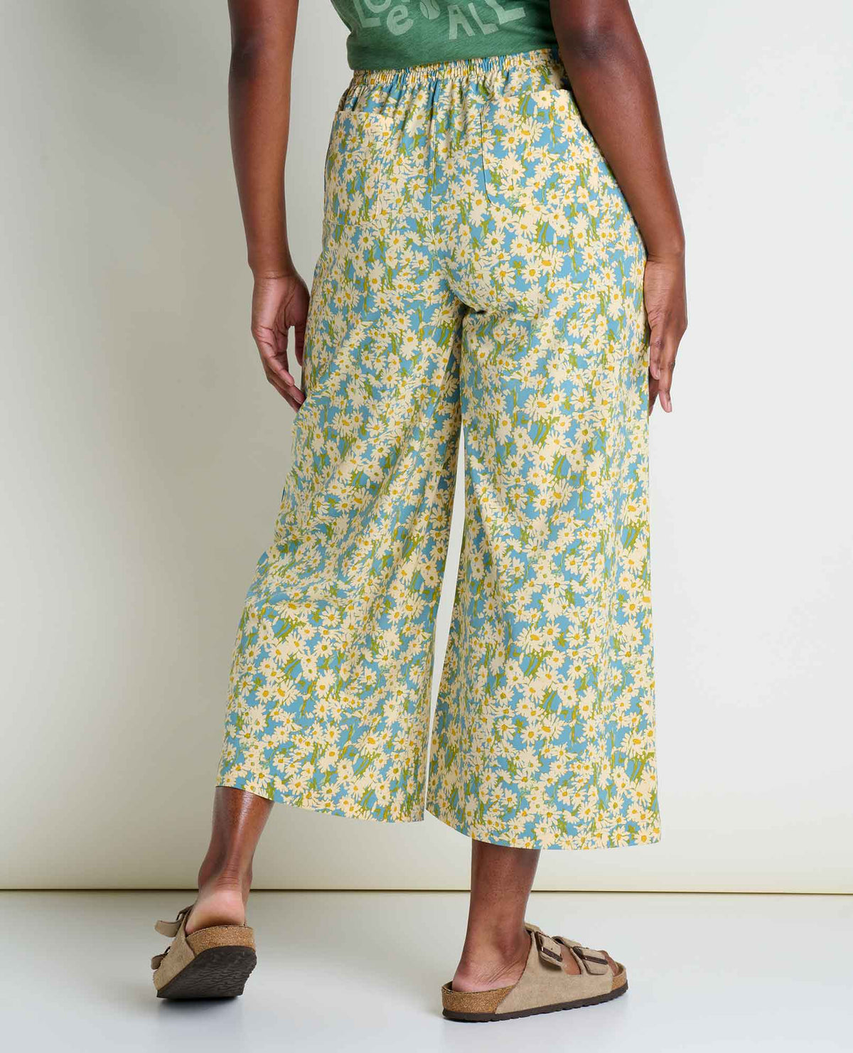 Sunkissed Wide Leg Pant (Glacier Daisy Field Print)