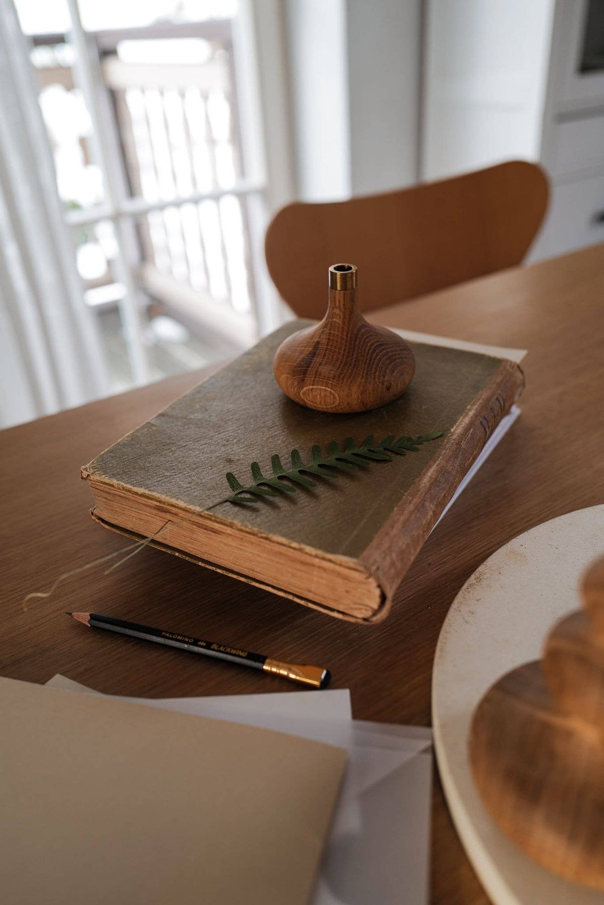 Oak Candle Holder