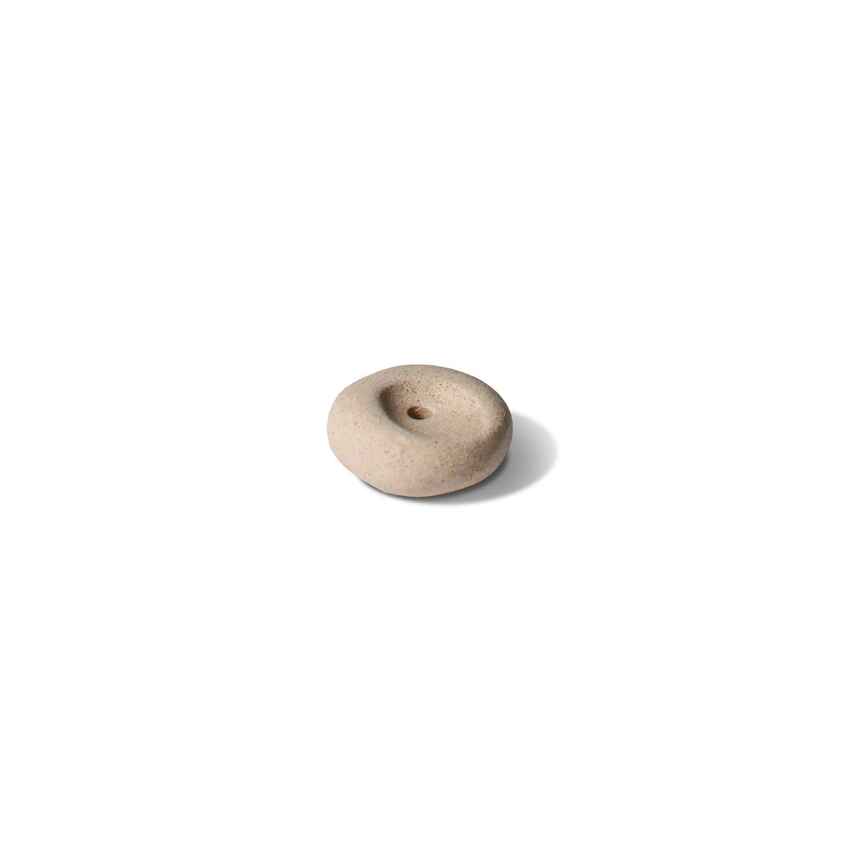 Mini Beige Ceramic Pebble Incense Holder