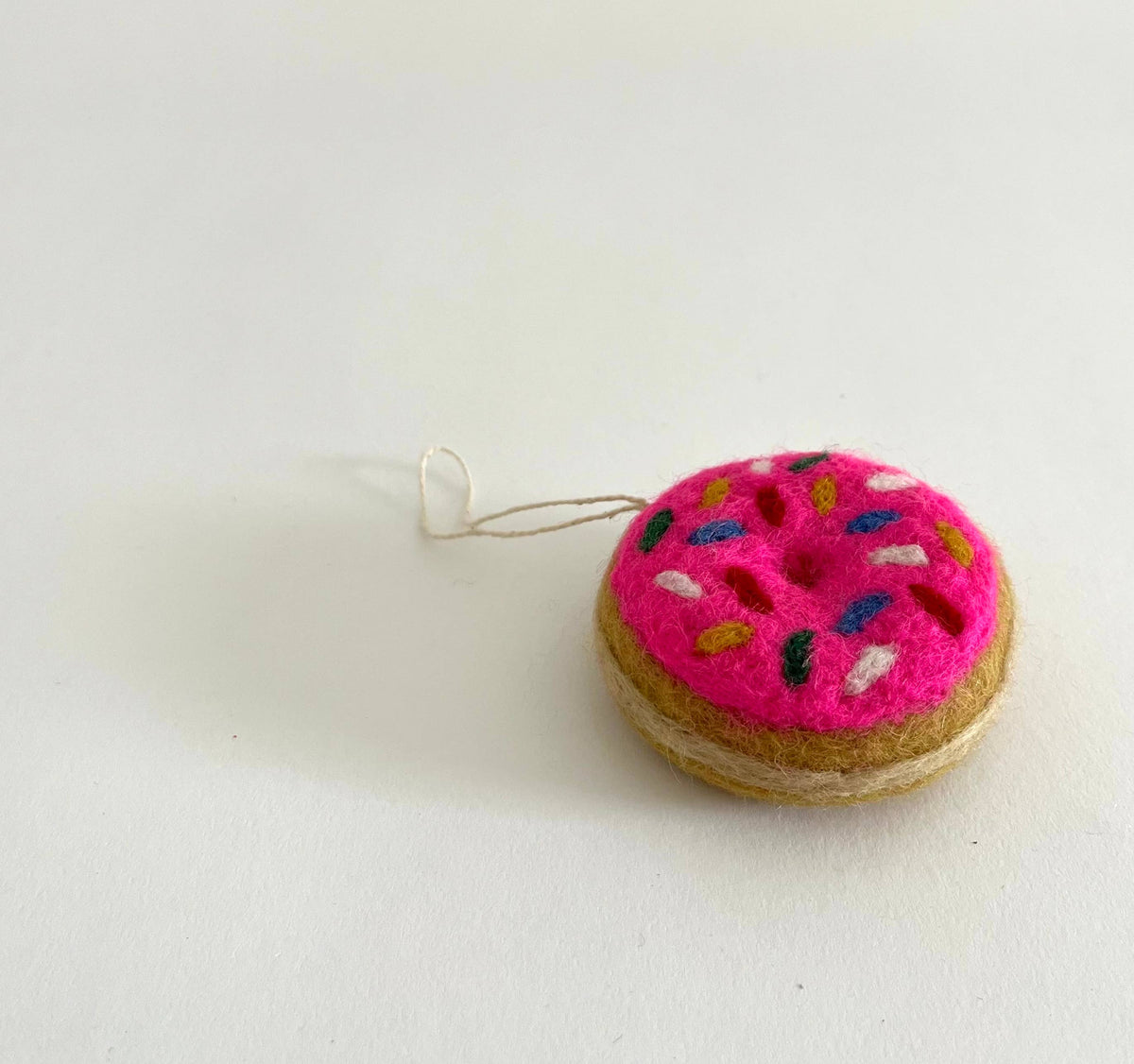 Pink Glazed Donut Ornament