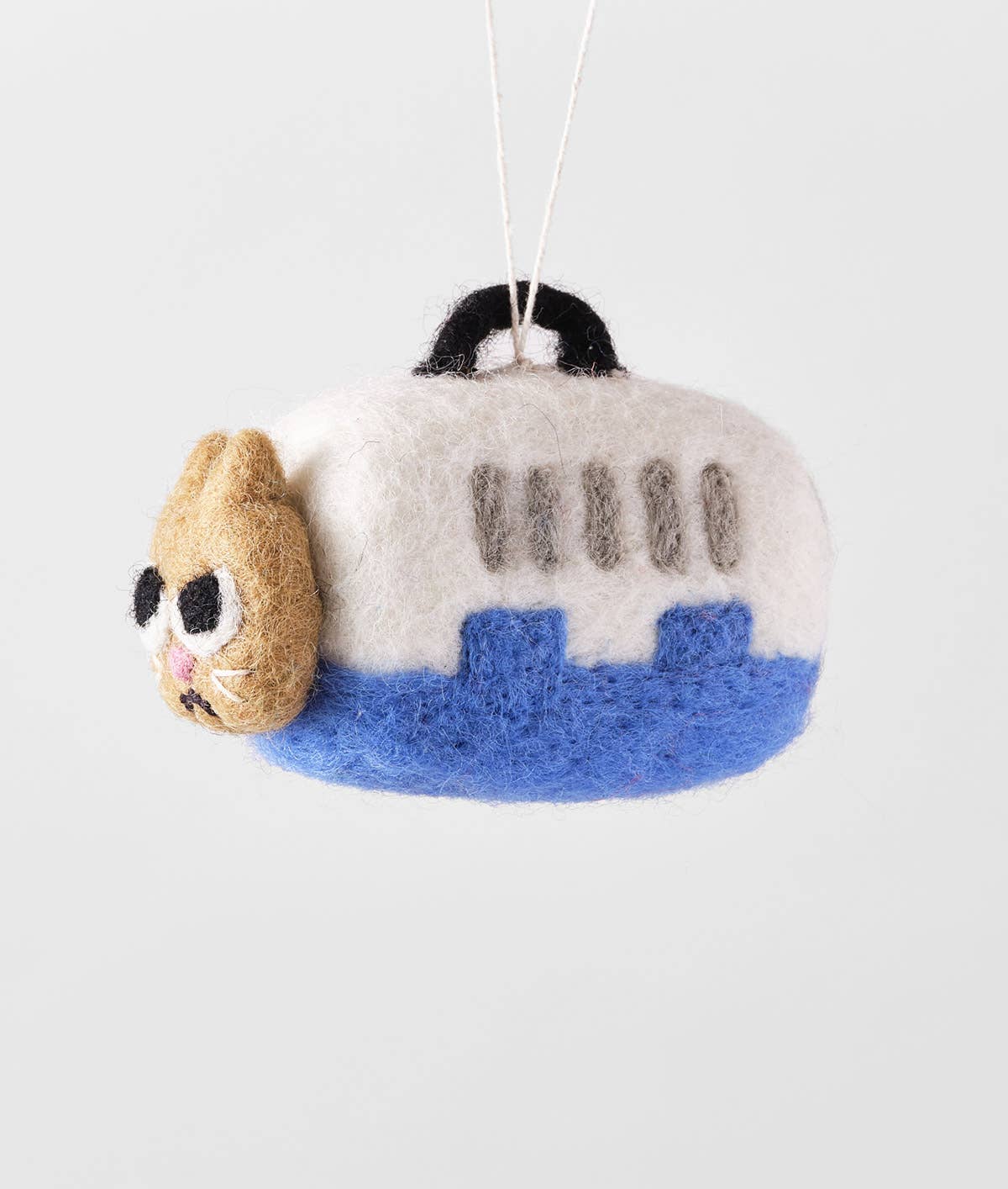 Handmade Felt: “Coco” Cat Ornament