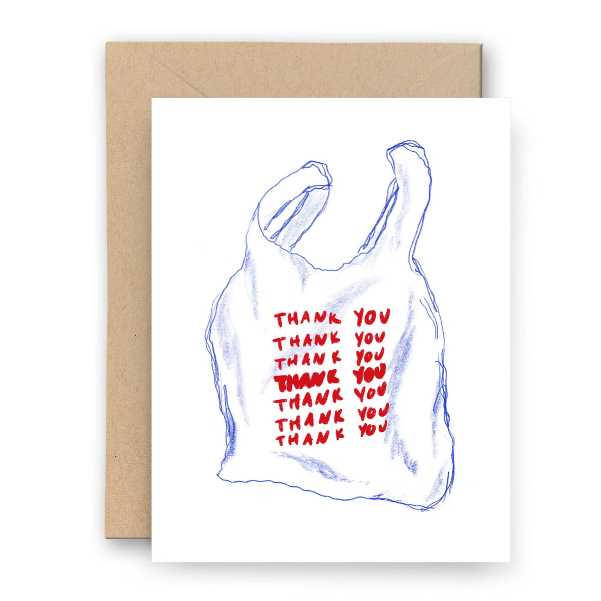 Thank You Shopping Bag Card