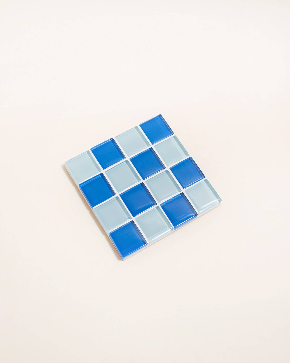 GLASS TILE COASTER - Blue Sky