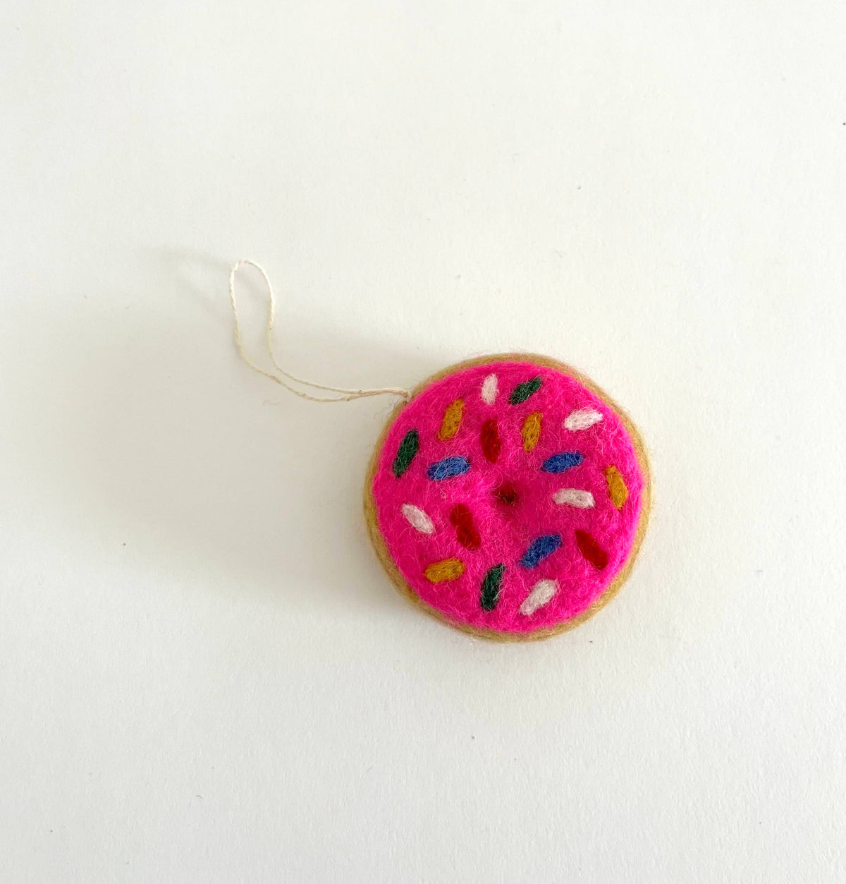 Pink Glazed Donut Ornament