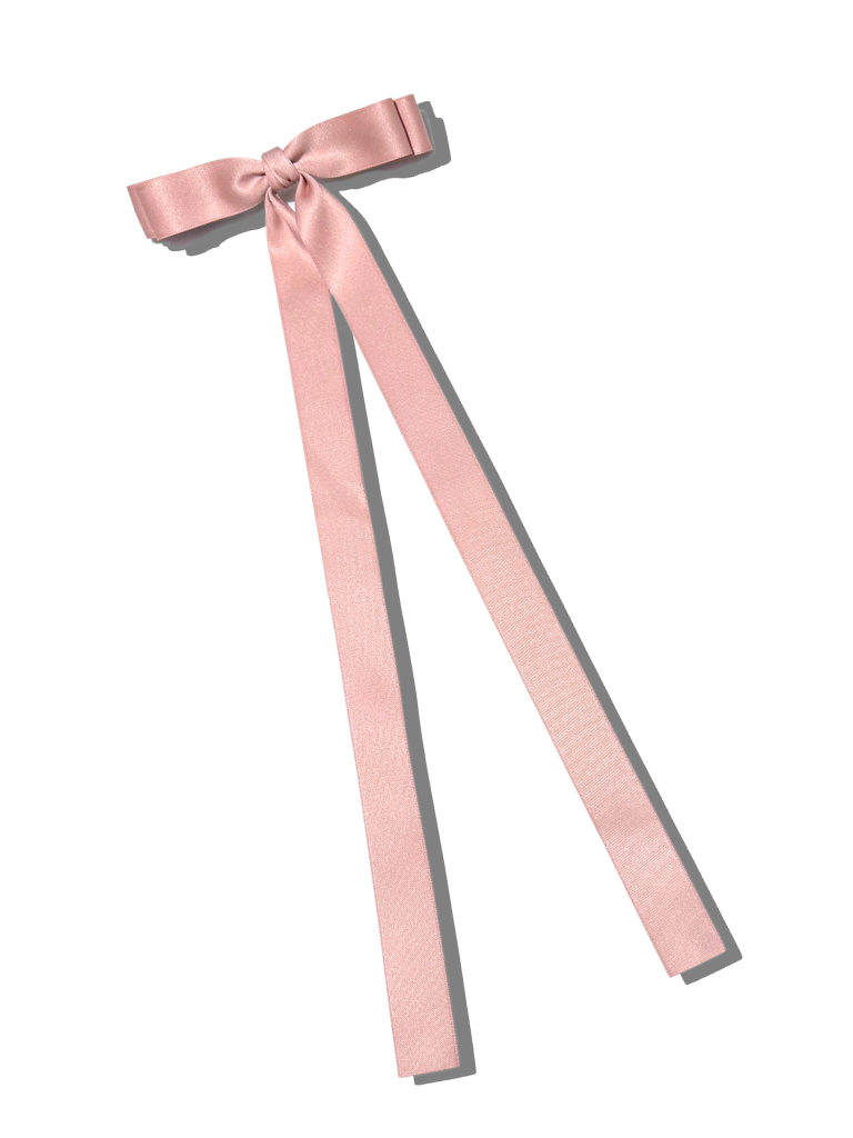 The Perfect Ribbon Bow Barrette  |Pink