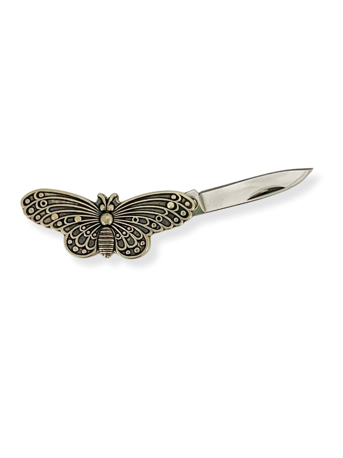 Cute Little Brass Animal Pocket Knife : Alligator