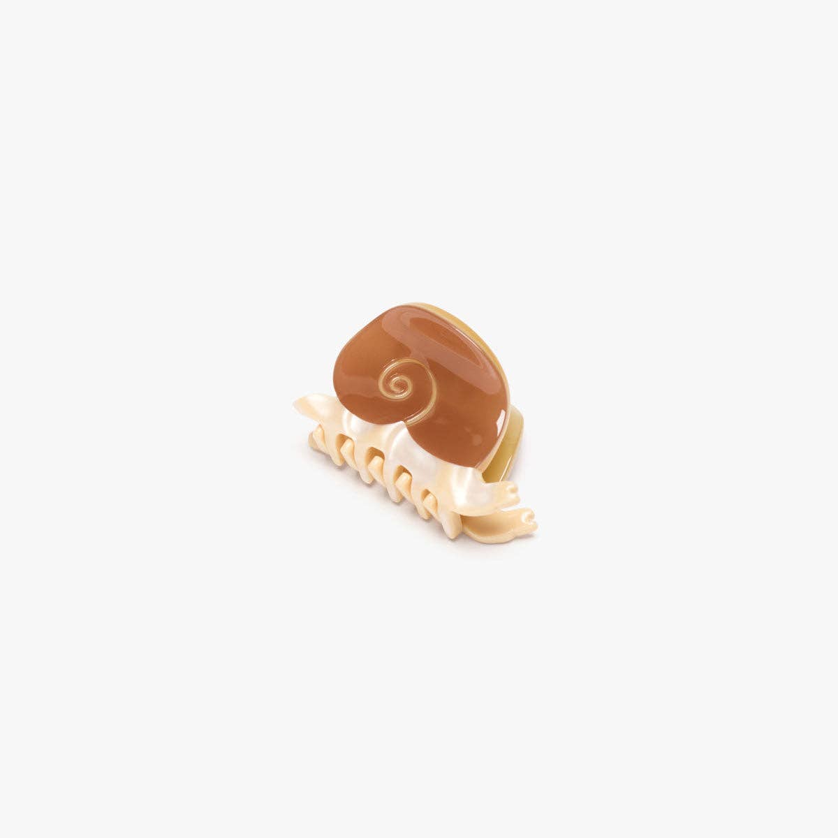 Snail Hair Claw: Brown Earth Acetate (Mini)