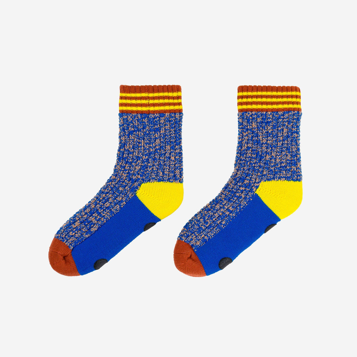 Varsity Knit House Socks: Cobalt / S/M - W 6-9 // M 5-7.5