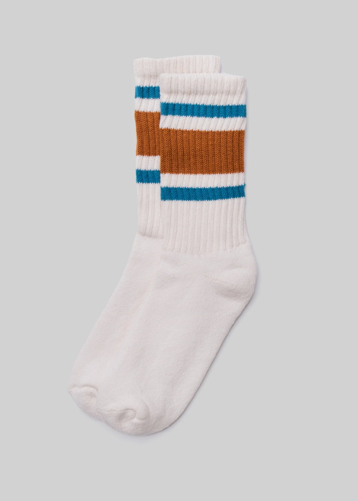 The Retro Stripe Crew - Texas Orange/Tile