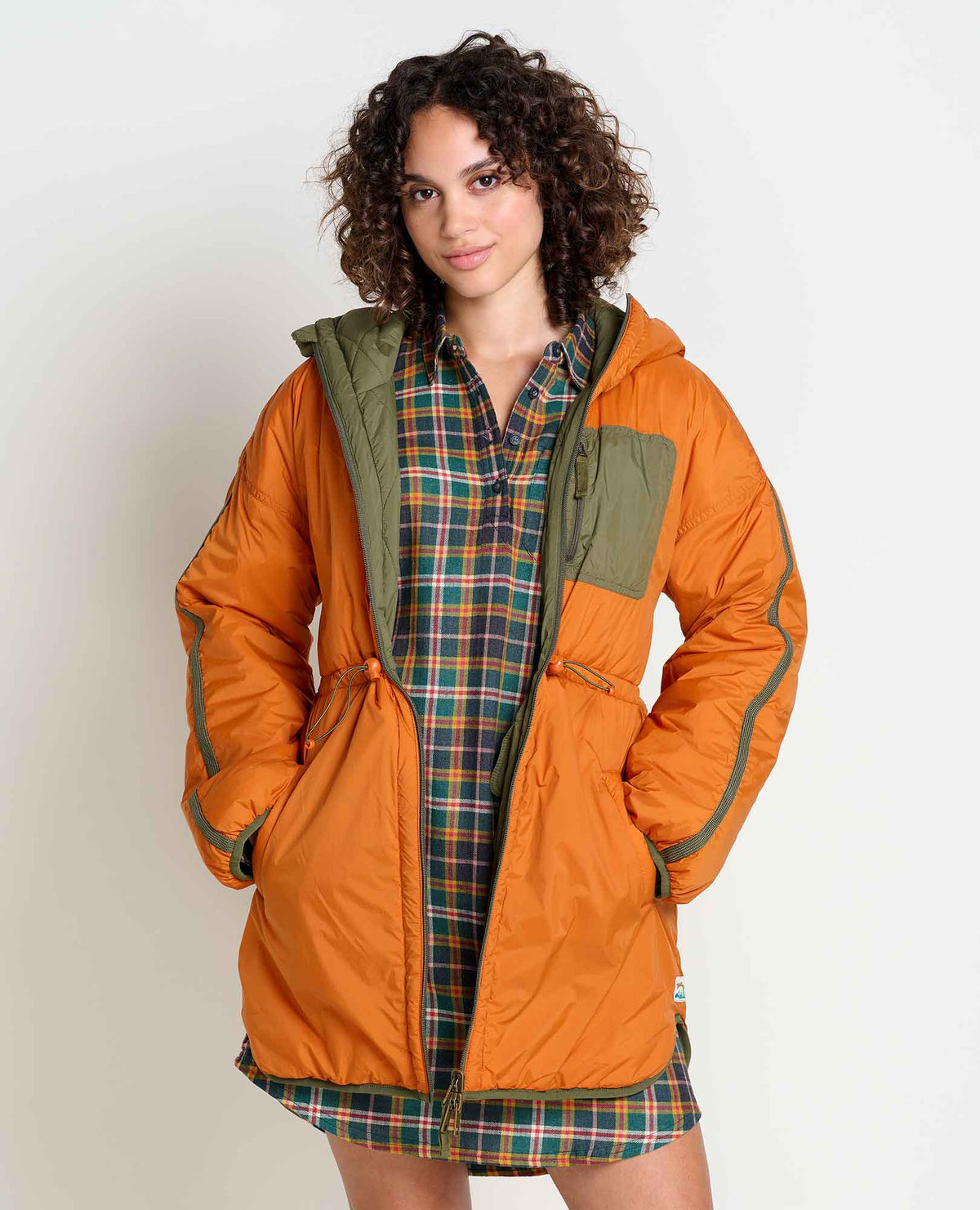 W’s Nomader Reversible Parka (Olive &amp; Persimmon)