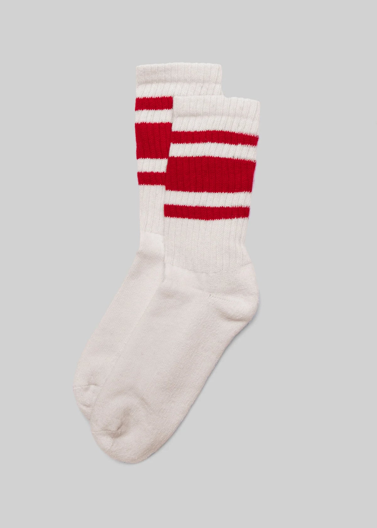 The Retro Mono Stripe Crew - Red