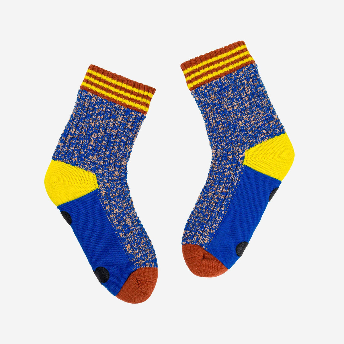 Varsity Knit House Socks: Cobalt / S/M - W 6-9 // M 5-7.5