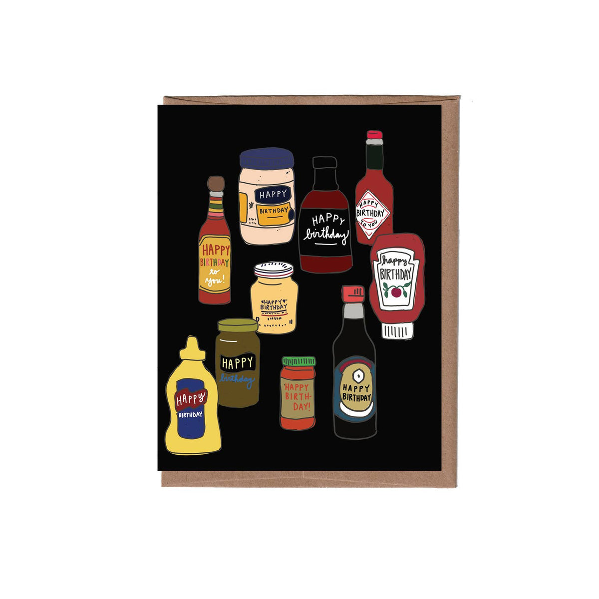 Condiments Birthday Greeting Card