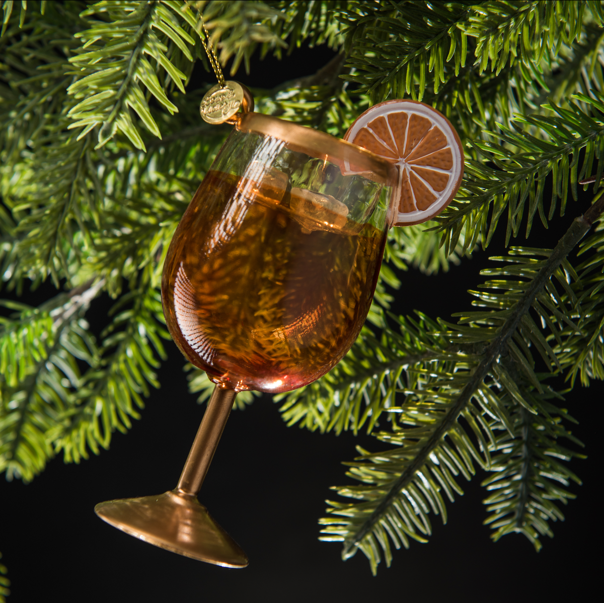 Handmade Glass: Spritz Cocktail Ornament