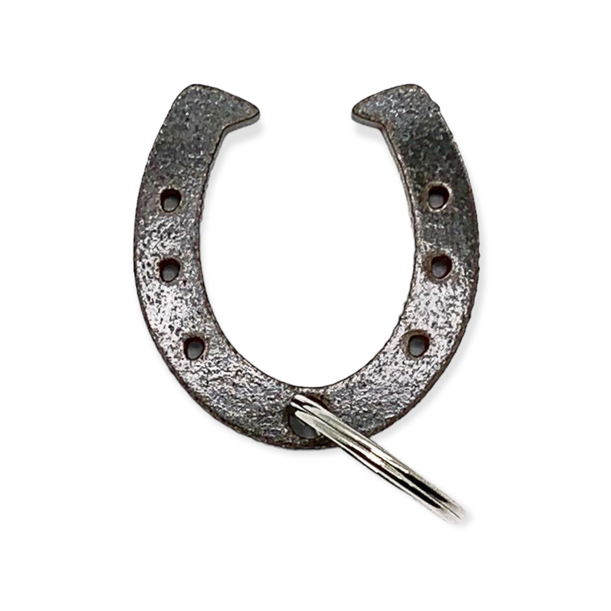 Lucky Horseshoe Keychain Bottle Opener / Brass or Steel: Steel