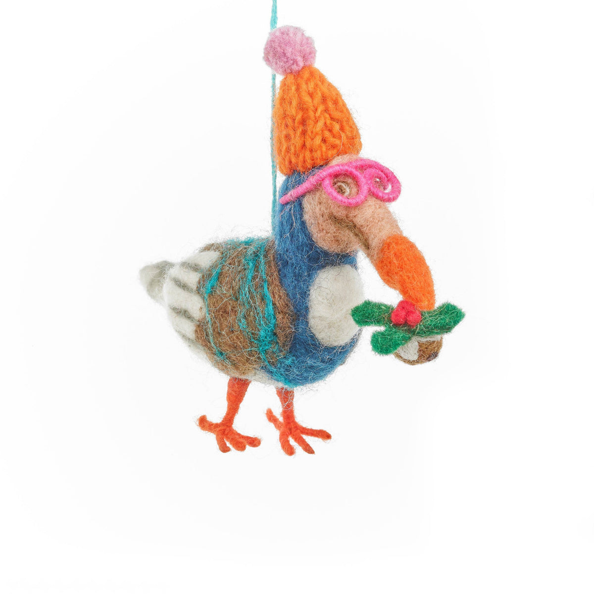 Handmade Felt: Festive Dodo Ornament