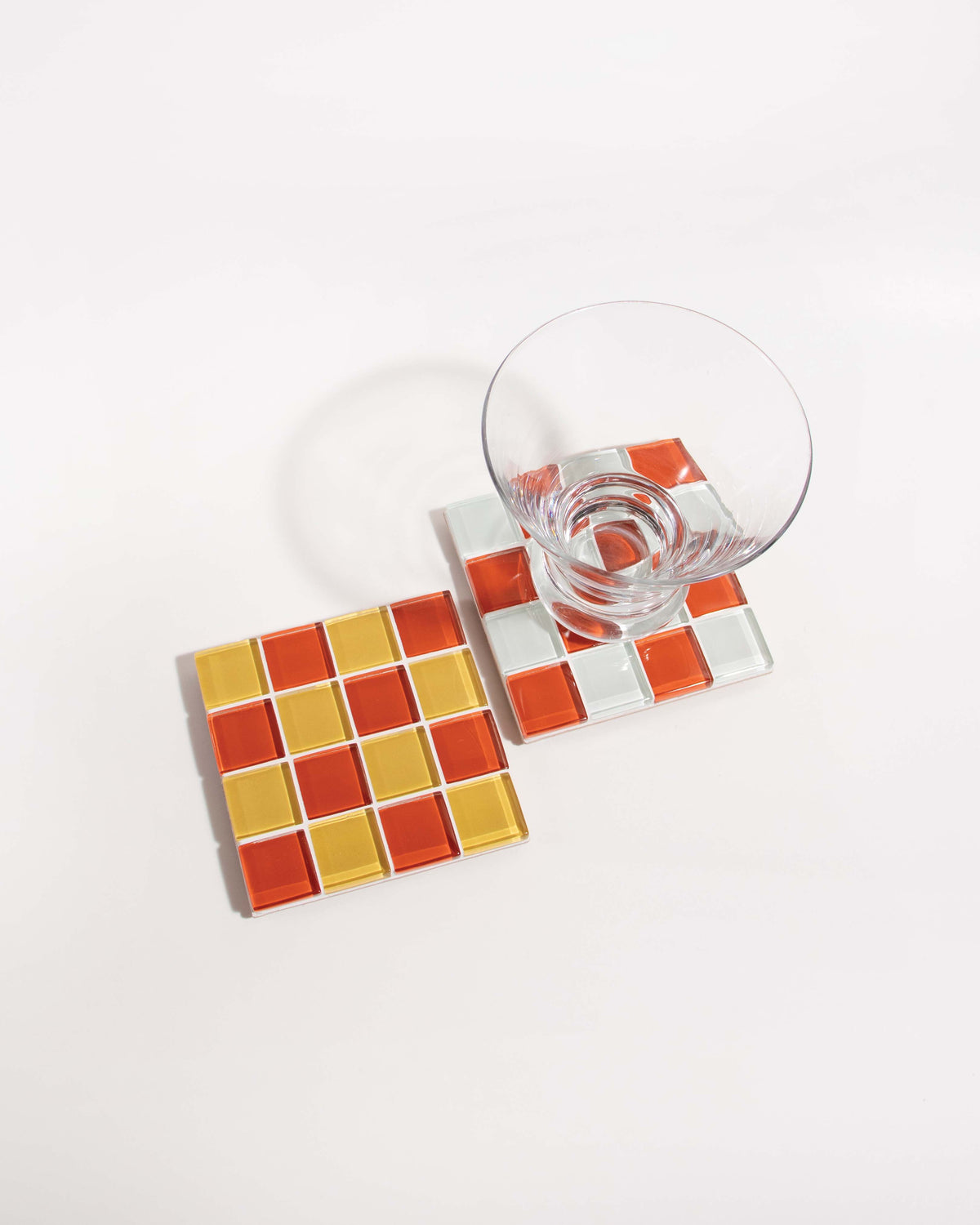 GLASS TILE COASTER - Candy Cone