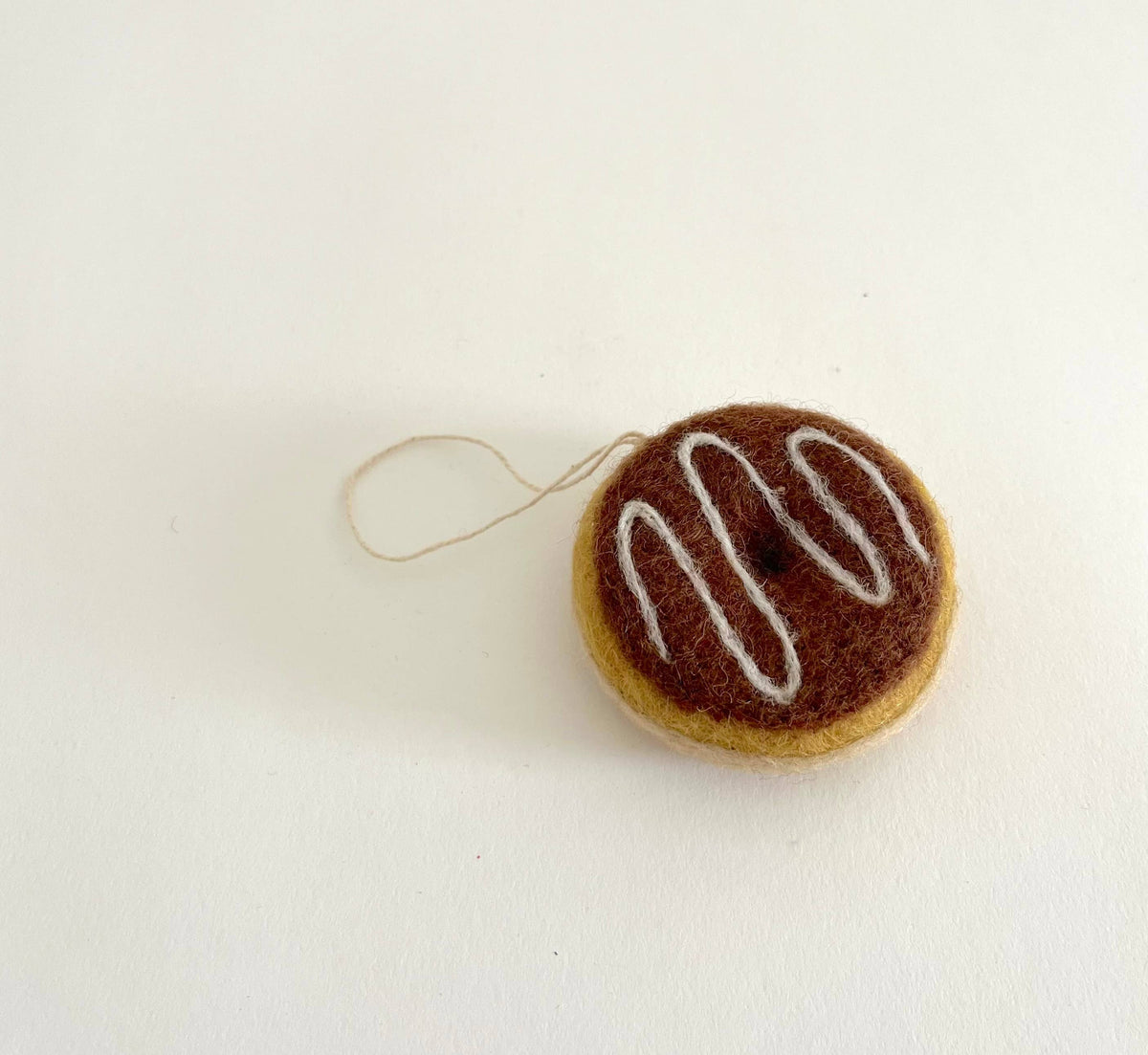 Chocolate Glaze Donut Ornament