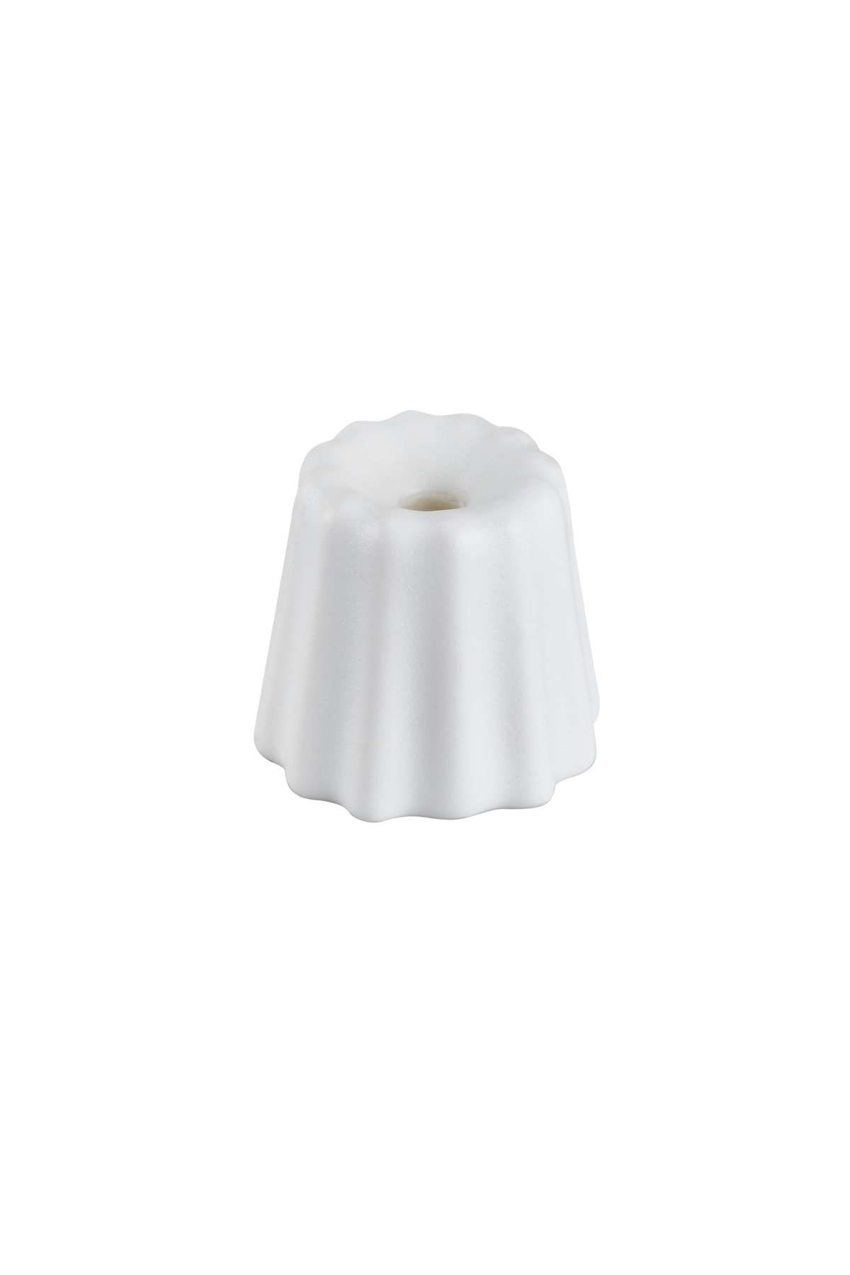 Porcelain Candle Holder: Matte White