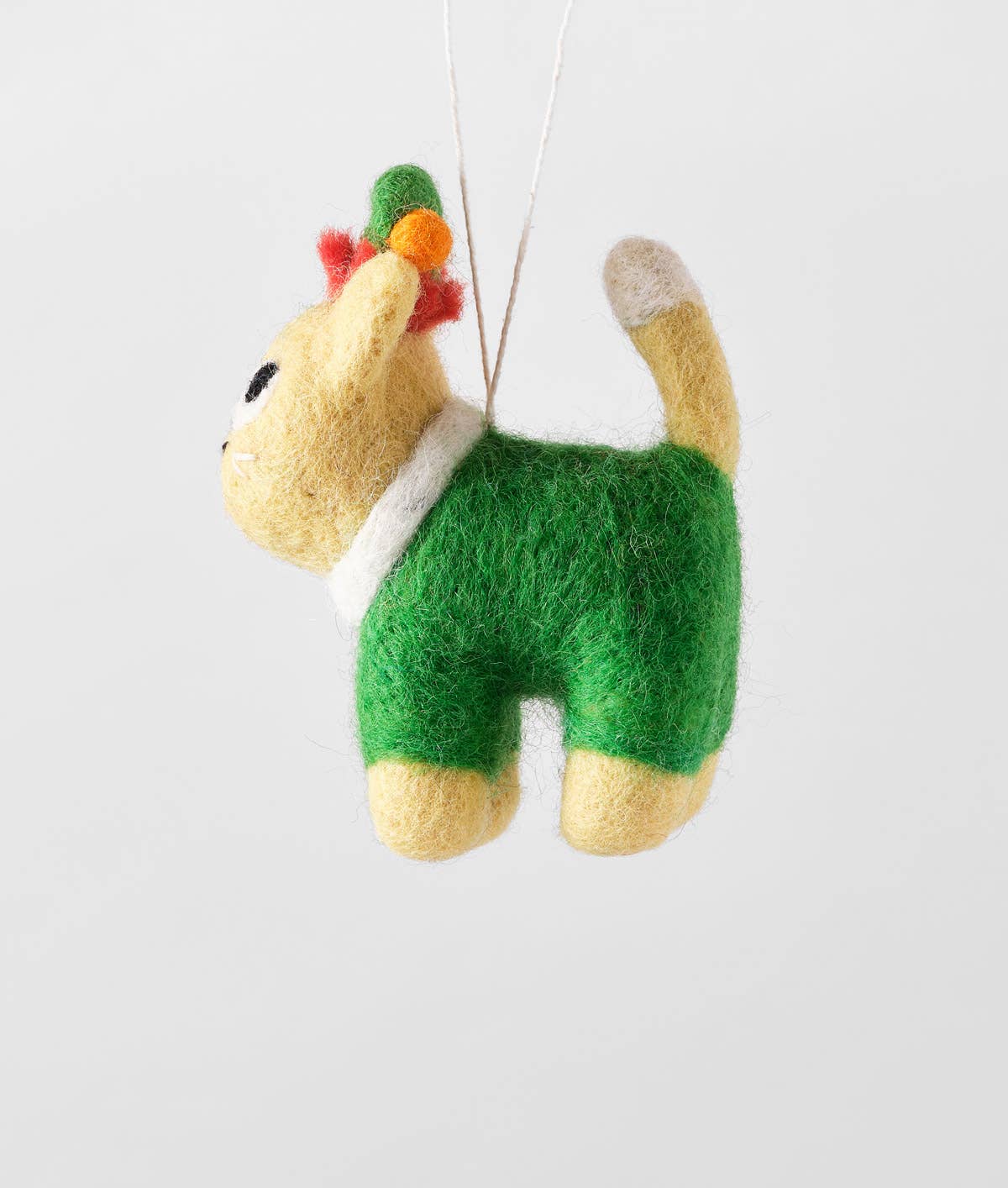 Handmade Felt: “Buddy” Cat Ornament