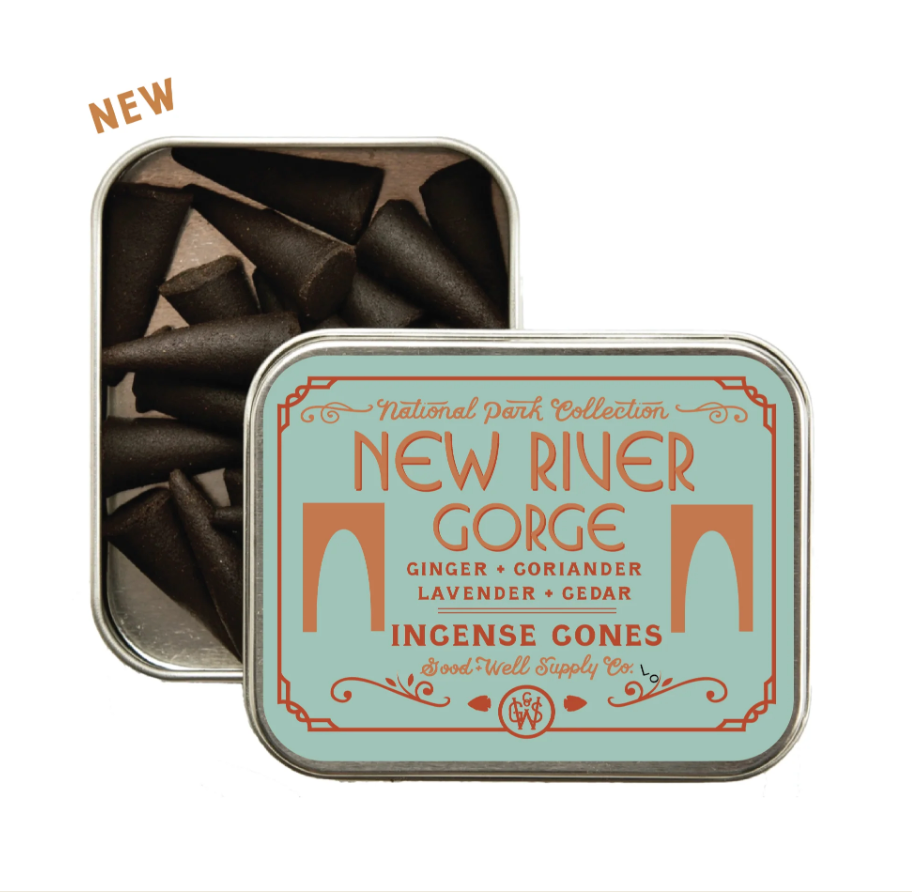 New River Gorge - Ginger; Coriander Lavender &amp; Cedar Incense