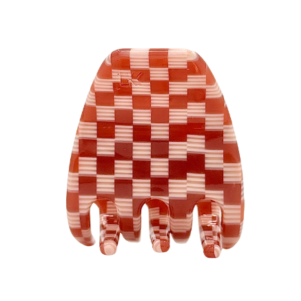 Mini Hair Claw Clip – Maraschino Checker