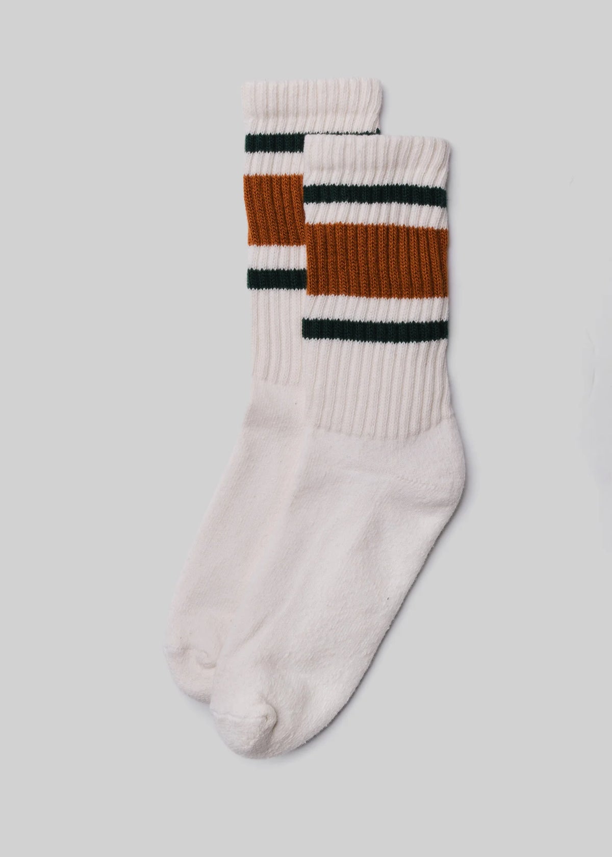 The Retro Stripe Crew - Texas Orange/Hunter