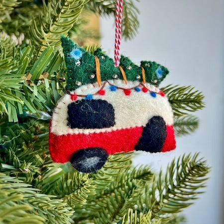 Handmade Felt &amp; Wool: Camper Ornament