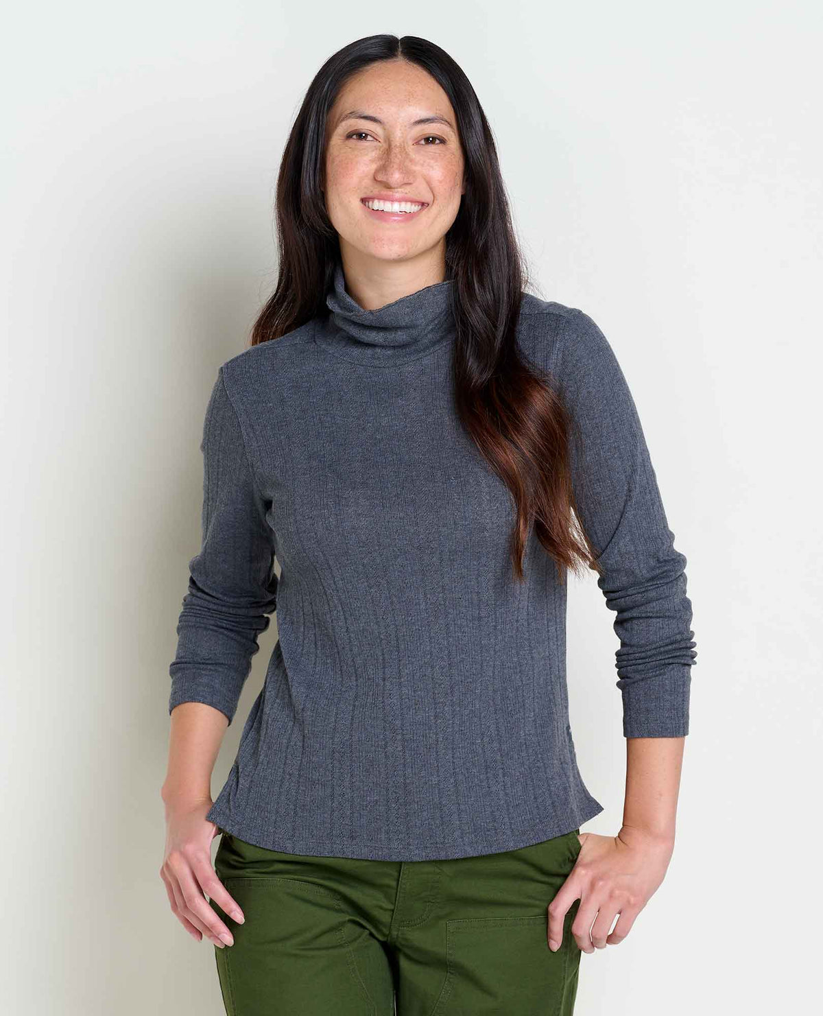 Foothill Pointelle LS T-Neck (Soot)