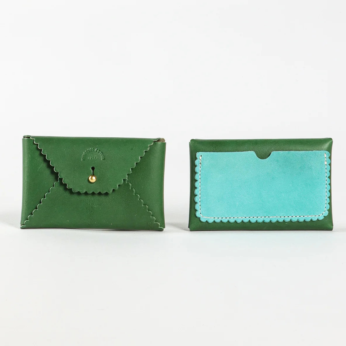 Scallop Wallet: Pine &amp; Robins Egg