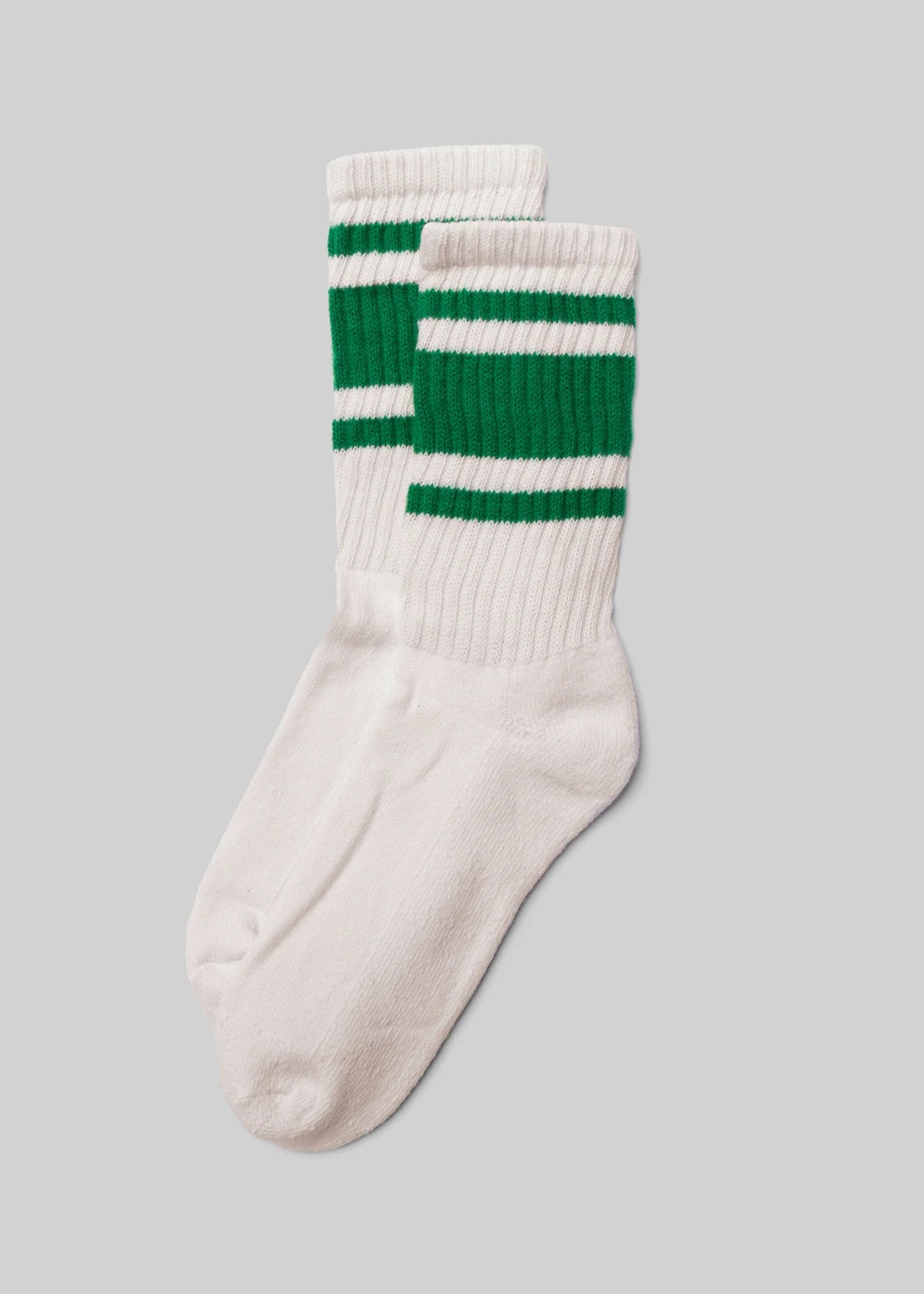 The Retro Mono Stripe Crew - Kelly Green