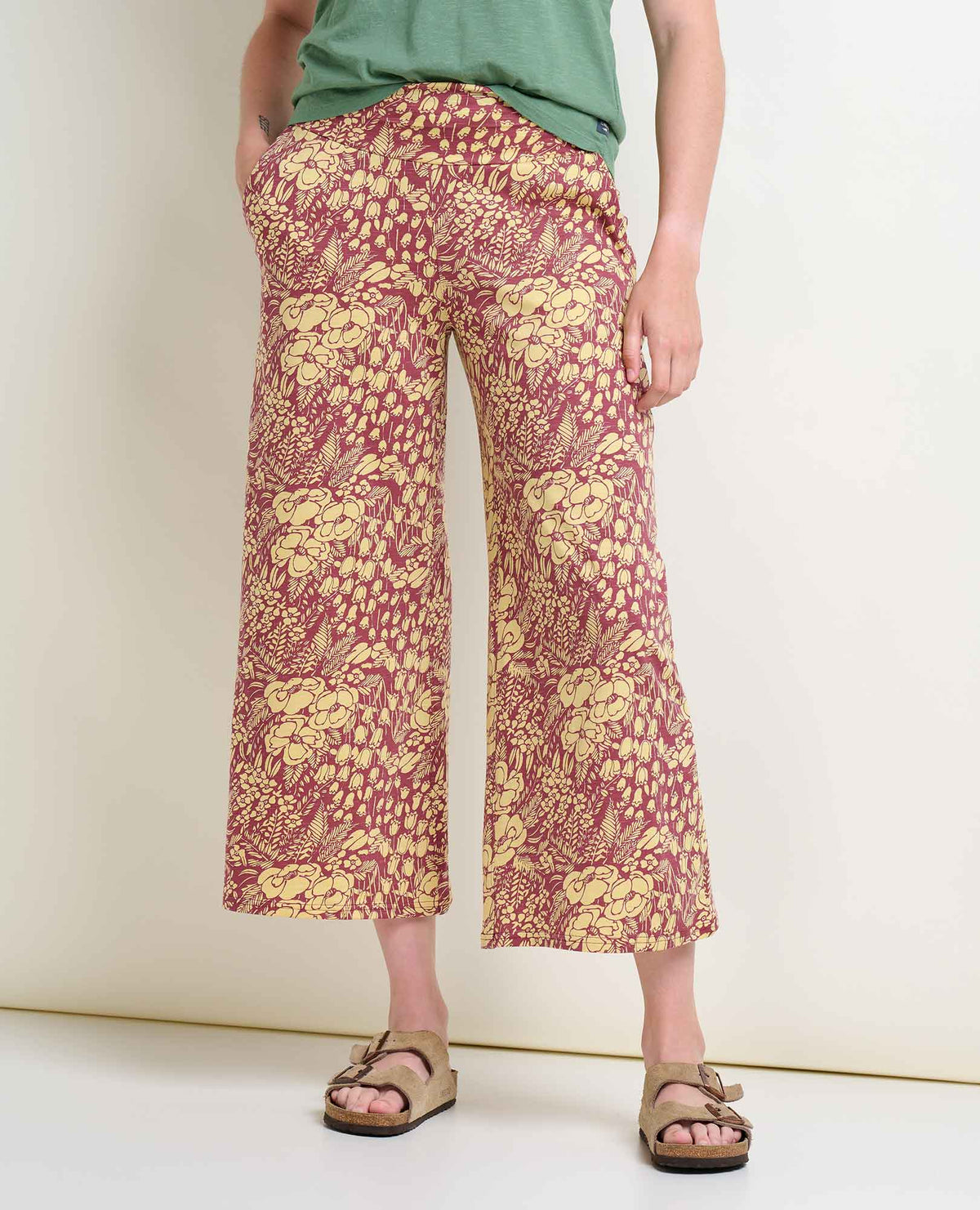 Chaka Wide Leg Pant (Purple Agate Garden Print)