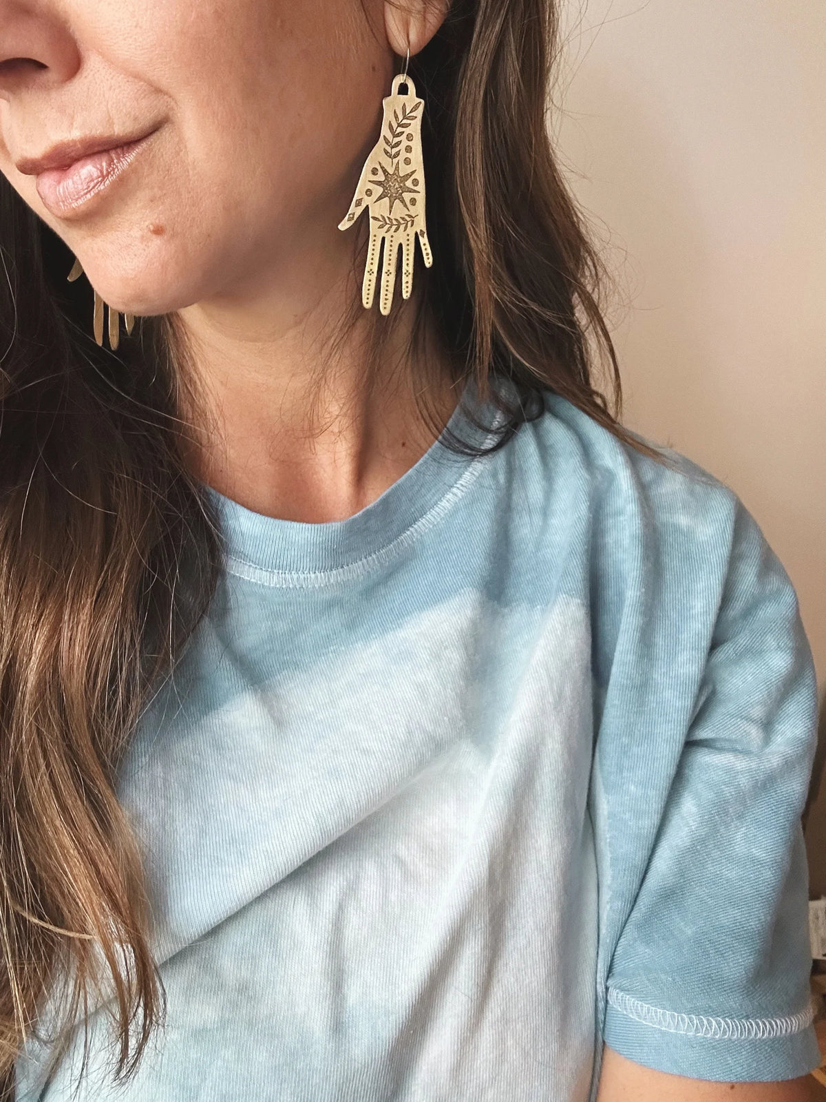 Sun Hand Earrings