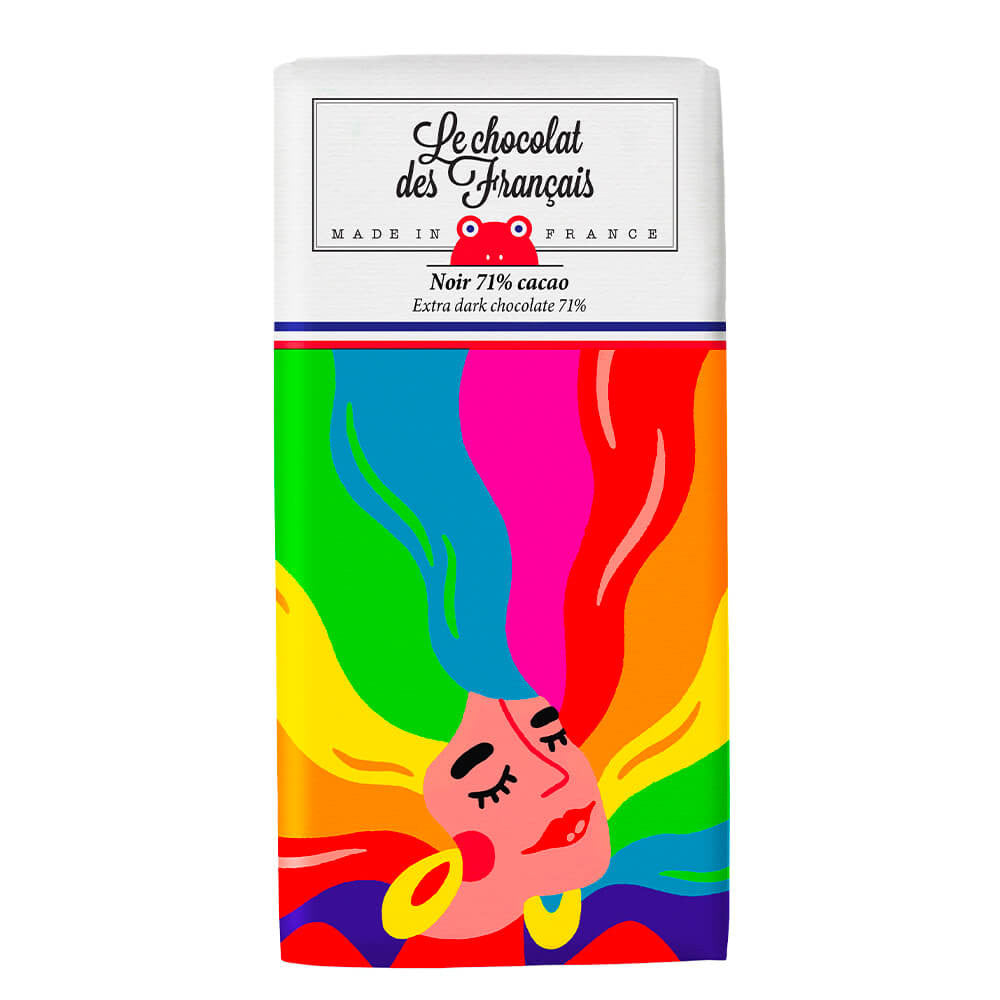 Choc De Francais Rainbow  extra Dark 71%