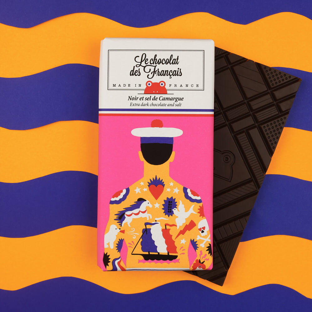 Choc De Francais Tattoo Dark Chocolate Salted