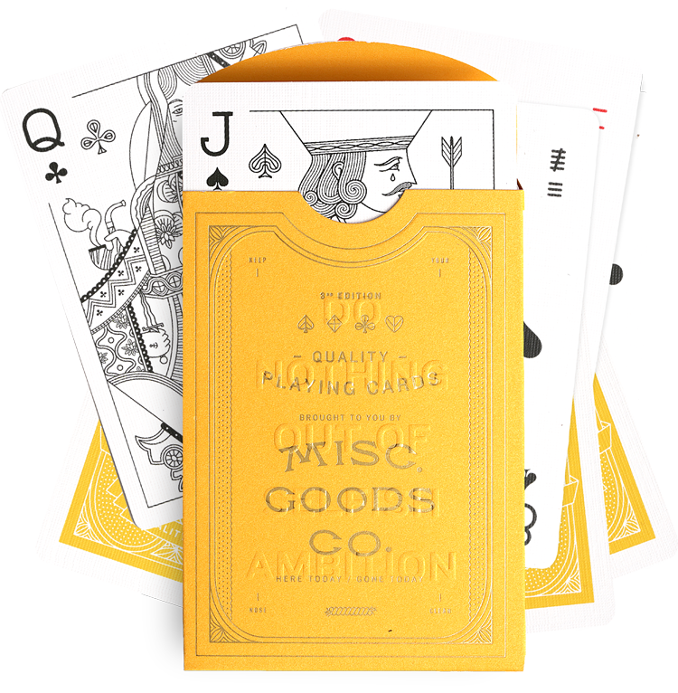Misc Goods Co: Playing Cards Gold