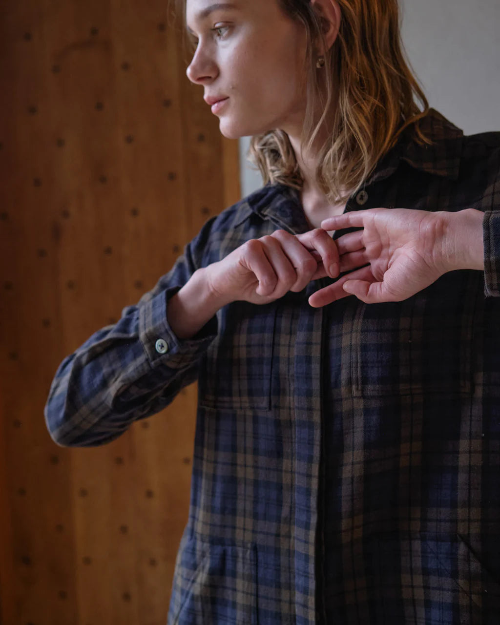 Ocean Shirt Dress Check