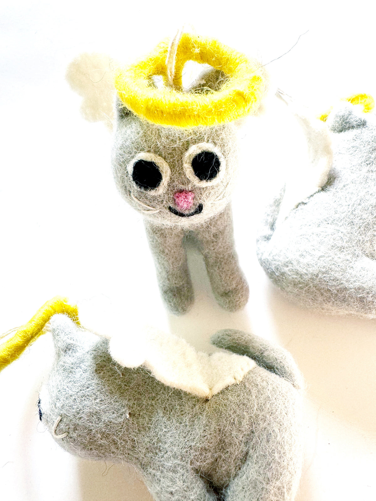 Handmade Felt: “Gabby” Cat Ornament