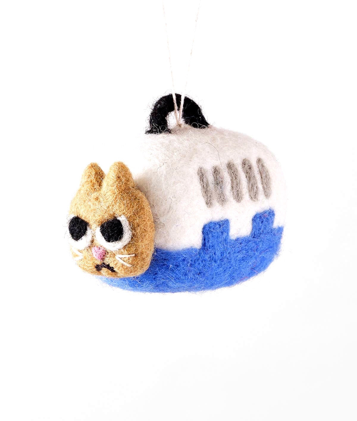 Handmade Felt: “Coco” Cat Ornament