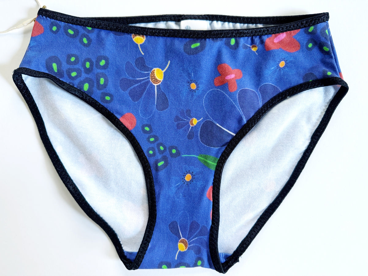 Cobalt Floral Panty