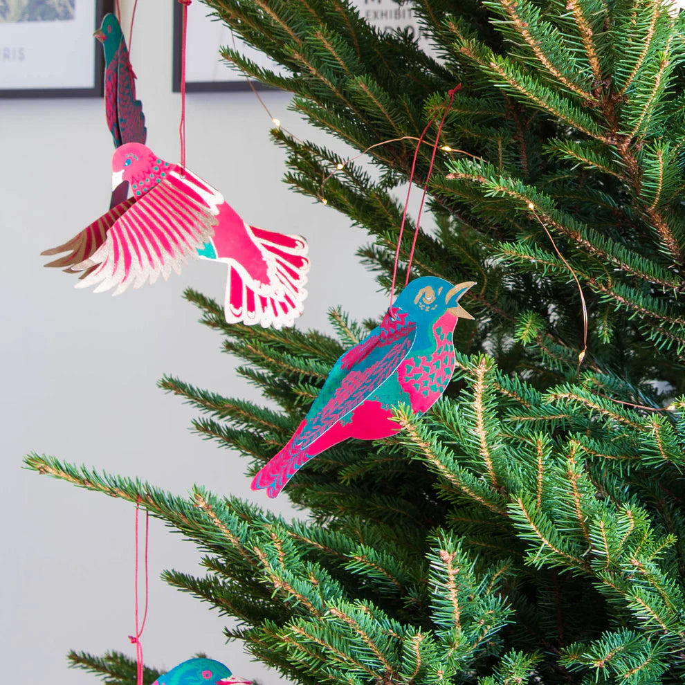 Party Birds Paper Ornaments