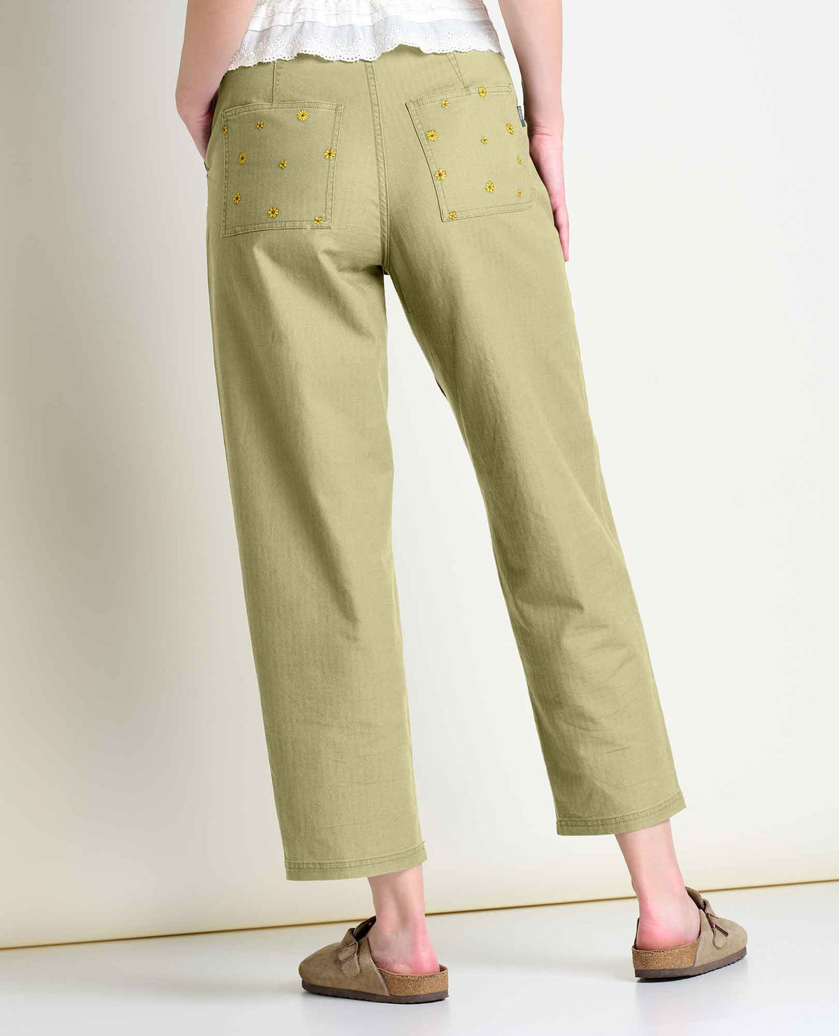 W’s Juniper Utility Pant - Yucca Flower Embroidery